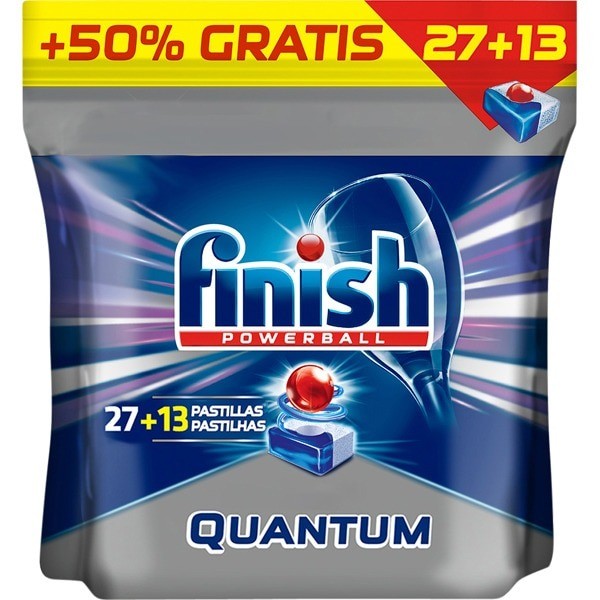 Finish Quantum lavavajillas 27+13 pastillas