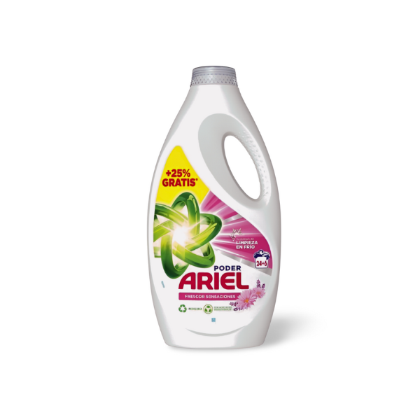 Ariel detergente Frescor Sensaciones 24+6