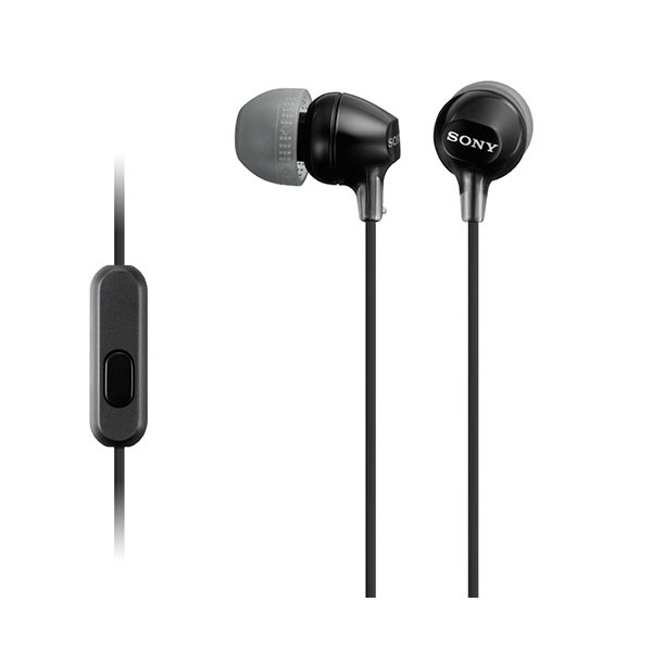 Sony MDR-EX15LPB Auriculares In-Ear Neodimio Negro | Sonido Hi-Res Graves Potentes | Merkamas