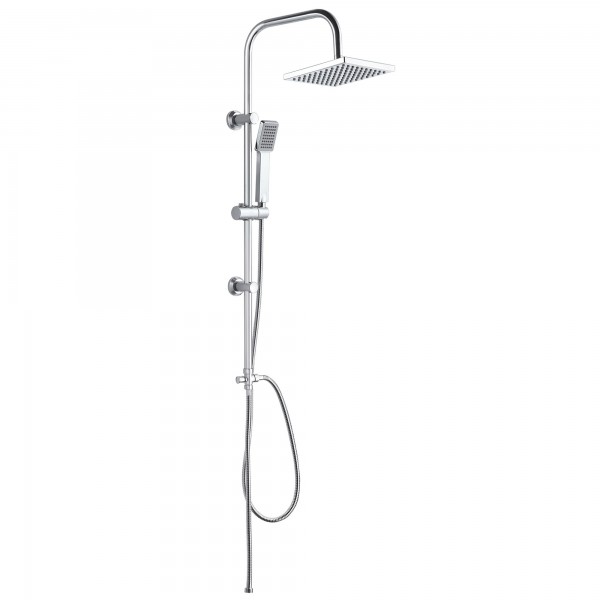 Barra Ducha Rectangular Artic Oceanic con Rociador Cuadrado | Instalación Sencilla y Diseño Moderno | Merkamas