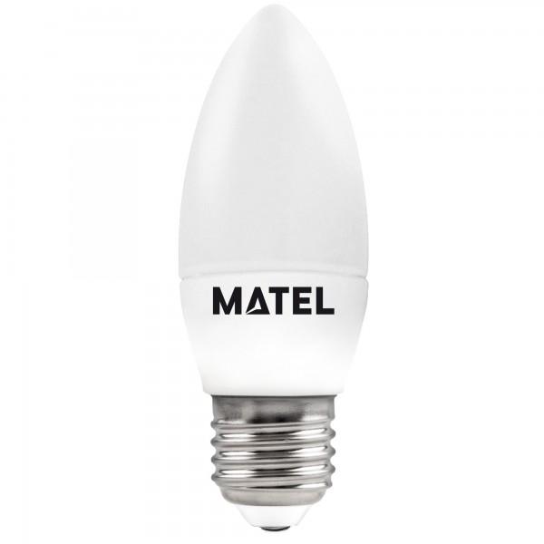 Bombilla LED Vela E27 6W Cálida Pack 10 Unidades Matel | Iluminación Ahorrativa y Confort | Merkamas
