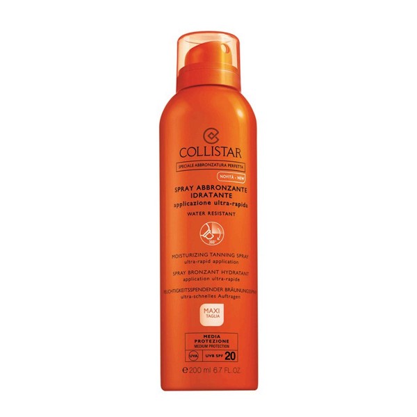 Collistar Special Perfect Tan Agua Bronceadora Resistente al Agua SPF20 Spray 200ml | Potencia tu Bronceado con Hidratación y Protección Solar | Merkamas