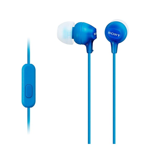 Auriculares In-Ear Sony MDR-EX15AP Azul Potente Sonido Móvil | Merkamas