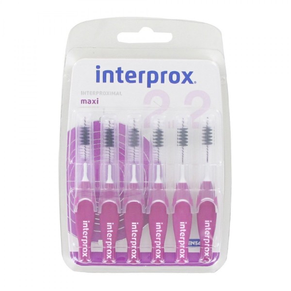 Interprox Maxi Cepillos Interproximales 2.2mm (6 Unidades) | Limpieza Profunda Espacios Dentales | Dentaid | Merkamas