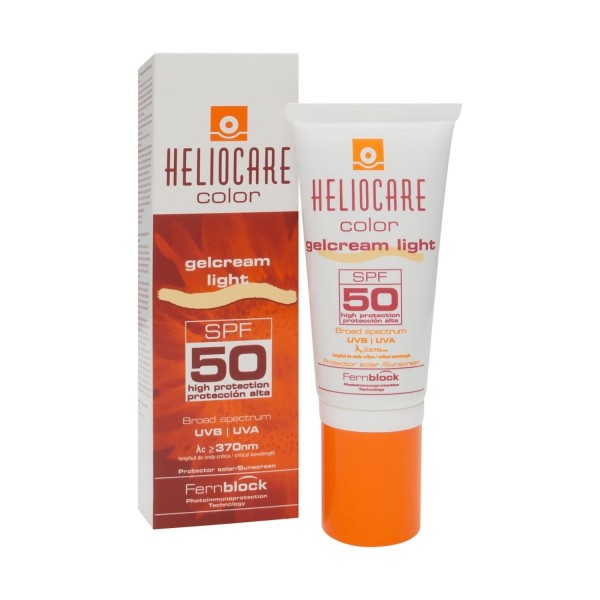 Heliocare Color Gel Crema Light SPF50 Tono Claro | Protección Solar Facial Alta Cobertura | Merkamas