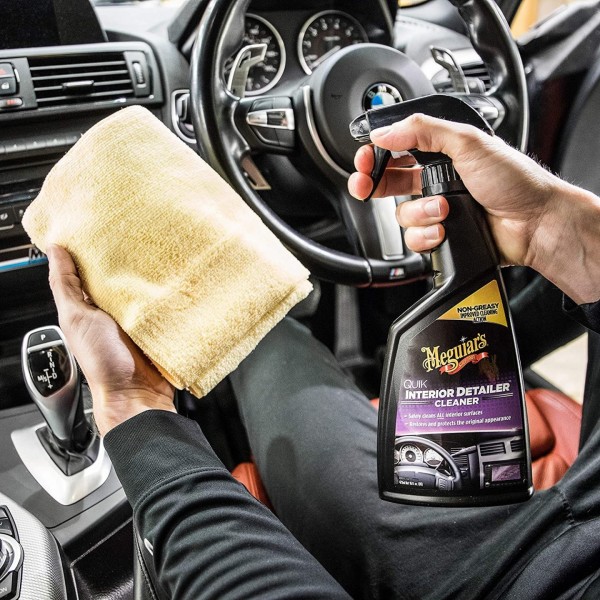 Meguiar's Quik Interior Detailer Limpiador Mate Salpicadero y Pantallas | Protección Rápida y Segura | Merkamas