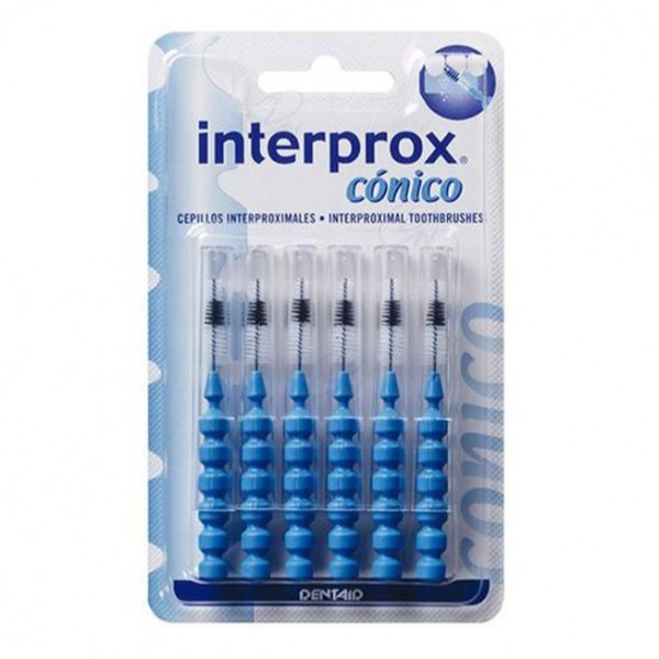 Cepillos Interproximales Cónicos Dentaid Interprox Cónico 6uds para Limpieza Profunda Espacios Dentales | Merkamas