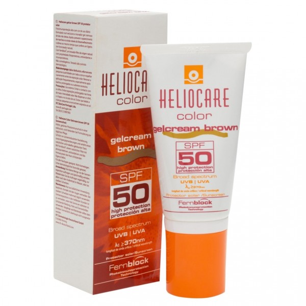 Heliocare Color Gel Crema Brown SPF50 50ml Piel Mixta/Grasa | Alta Cobertura y Unificación | Merkamas