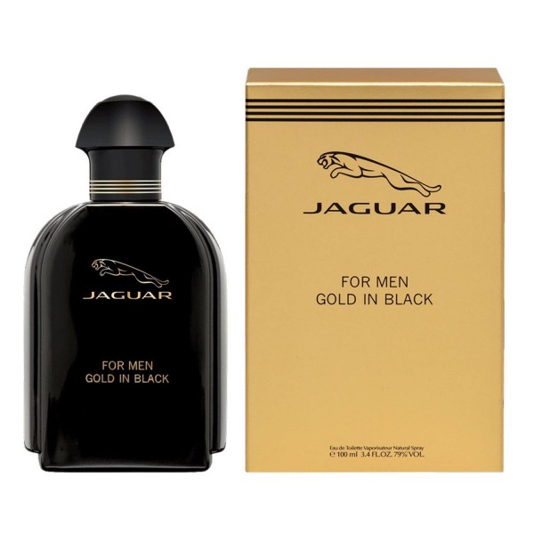 Jaguar Gold in Black Eau de Toilette 100ml Vaporizador | Fragancia Masculina Elegante y Sofisticada | Merkamas