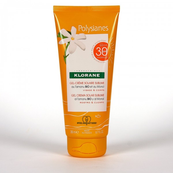 Klorane Polysianes Crema Sublimadora After Sun SPF30 200ml | Bronceado Luminoso y Uniforme | Merkamas