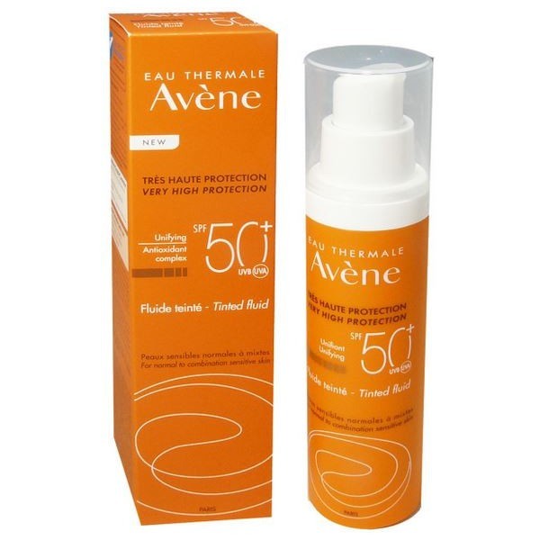Avène Fluido Coloreado SPF50 Piel Mixta 50ml | Protección Solar Facial Alta y Tono Natural | Merkamas