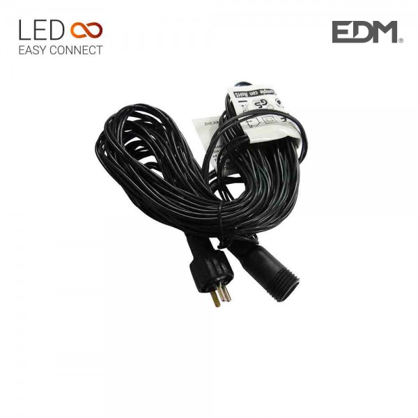 Prolongación Cable 5m Guirnalda Cortina Easy-Connect IP44 30V | EDM product | Merkamas
