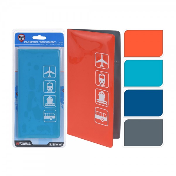 Funda Pasaporte 22x10cm PRO WORLD Colores Surtidos | ProtecciÃ³n Viaje Seguro | Merkamas