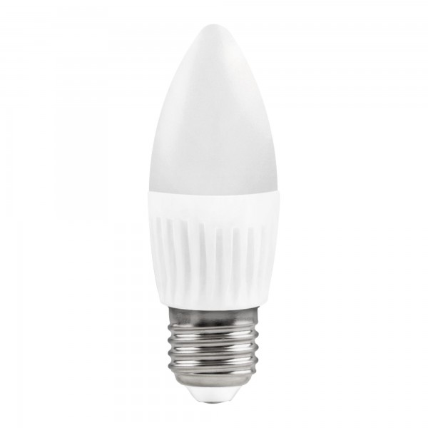 Bombilla LED Vela Cerámica E27 10W Fría (Caja 10 uds) Matel | Ahorro 90% hasta 30.000h | Merkamas