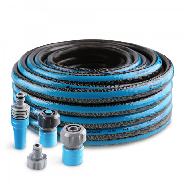 Manguera Jardín Anti-Torceduras Akhuo 3/4" 25m Kit Completo | Flexibilidad Superior y Resistencia Extrema para tu Riego | Merkamas