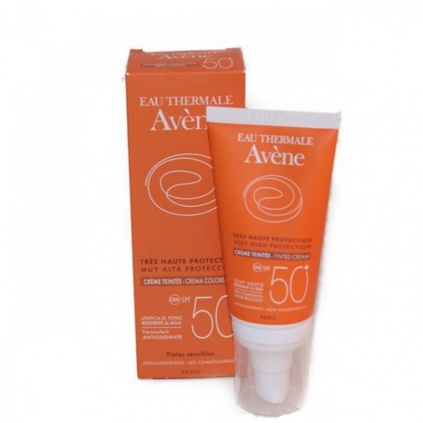 Crema Solar Facial Avène SPF50 Color Unificador Alta Protección Piel Sensible Seca 50 ml | Merkamas