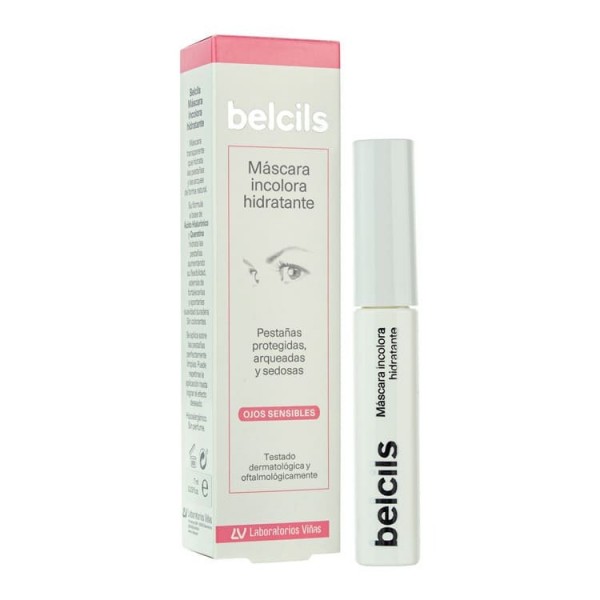 Belcils Mascara Pestañas Hidratante Incolora Ácido Hialurónico Queratina | Fortalece y Realza Naturalmente | Merkamas