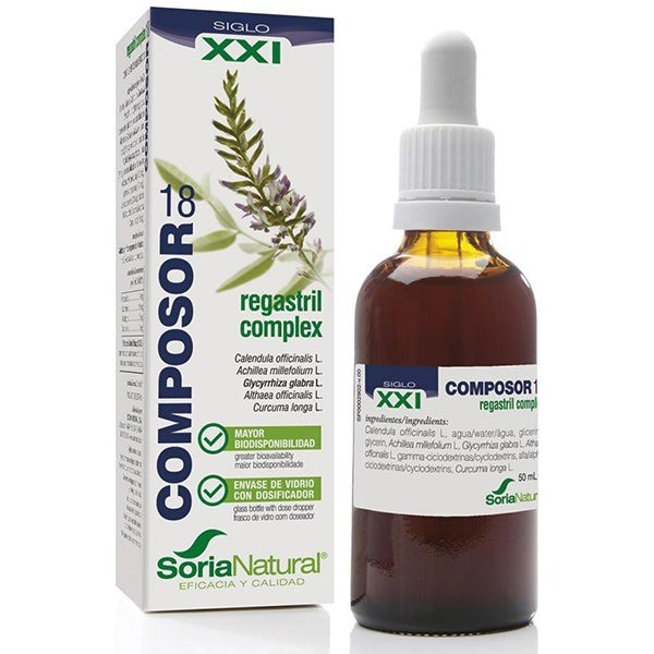 Soria Natural Composor 18 Regastril Complex: Protección y Regeneración Mucosa Digestiva | Merkamas