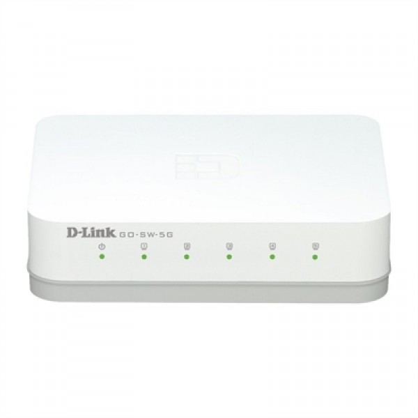 Switch Gigabit 5 Puertos D-Link GO-SW-5G Mini | Optimiza Tu Red Doméstica y Oficina | Merkamas