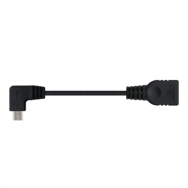 Nanocable Cable USB 2.0 OTG Micro B Macho a USB A Hembra 15cm Negro | Conexión Directa Dispositivos | Merkamas