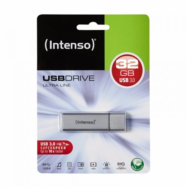 Intenso Lápiz USB 3.2 Ultra Line 32GB Blanco | Transferencia Rápida y Segura | Merkamas