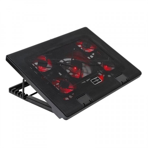 Base Refrigeradora Portátil Gaming Mars Gaming MNBC2 | Refrigeración Extrema 17.3" con 5 Ventiladores Silenciosos | Merkamas