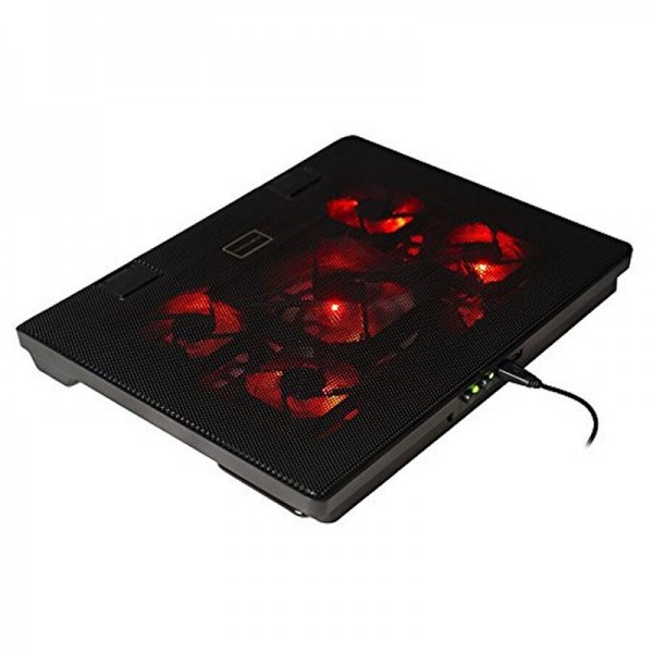 Base Refrigeradora Portátil Gaming Mars Gaming MNBC2 | Refrigeración Extrema 17.3" con 5 Ventiladores Silenciosos | Merkamas