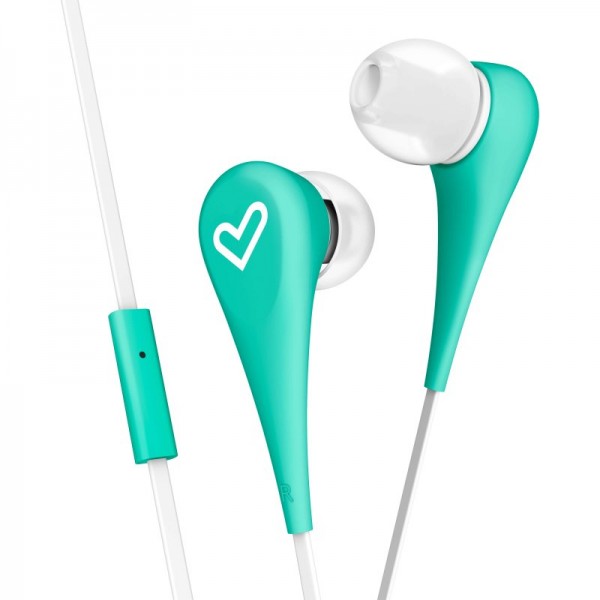 Auriculares Intrauditivos Energy Sistem Style 1 Menta con Micrófono Integrado y Cable Antienredos | Merkamas