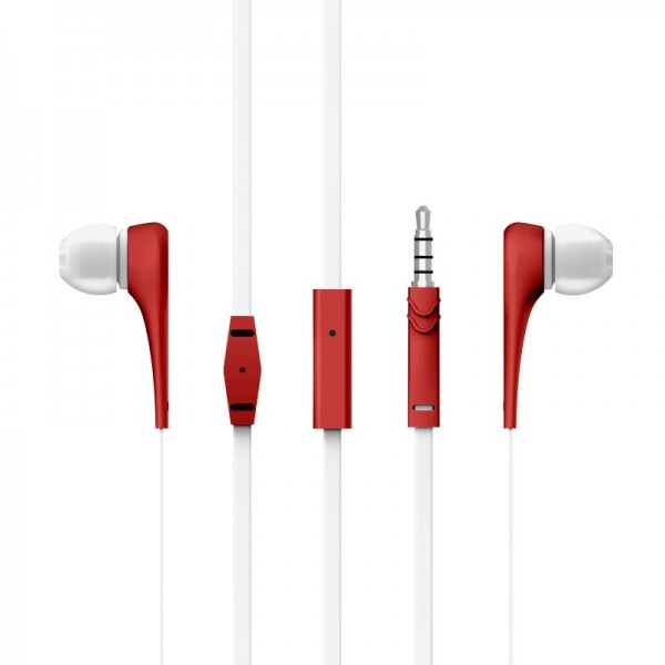 Auriculares Intrauditivos Energy Sistem Style 1 Rojo con MicrÃ³fono y Cable Antienredos | Merkamas