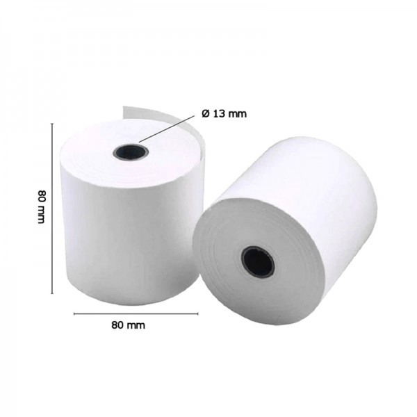 Pack 5 Rollos Papel Térmico Iggual 80x80mm Sin BPA | Impresiones Fiables y Seguras para Tu Negocio | Merkamas