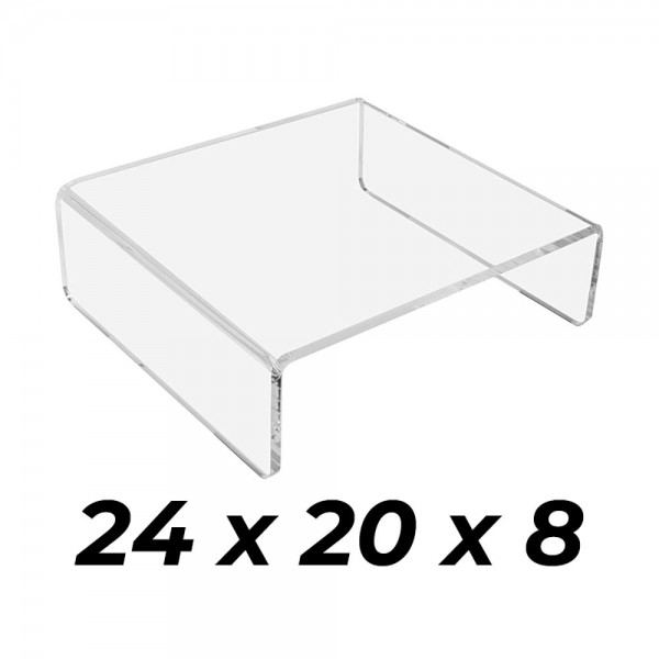 Peana Metacrilato COMPOSSAR 6mm | Soporte Elevador Ergonómico Monitor PC 24x20x8cm | Merkamas