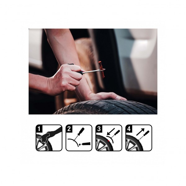 Kit Reparación Pinchazos Sumex: Solución Rápida Neumáticos sin Cámara para Coches y Motos | Merkamas