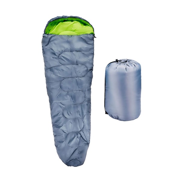 Saco de Dormir Camp Active Gris 210x80cm | Confort y Durabilidad para tus Aventuras | Merkamas