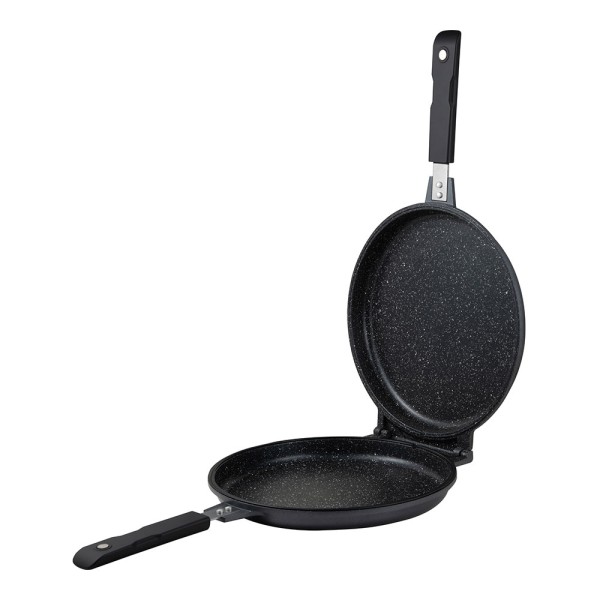 Sartén Doble Inducción San Ignacio Polaris Ø26cm Aluminio Forjado Antiadherente ILAG BASIC | Cocina Sin Salpicaduras | Merkamas