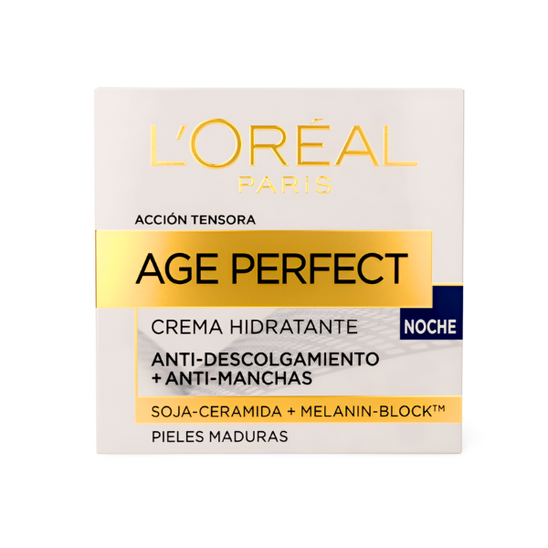 Crema Hidratante Noche L'Oréal Age Perfect Pieles Maduras 50ml | Cuidado Remodelador Intensivo | Merkamas
