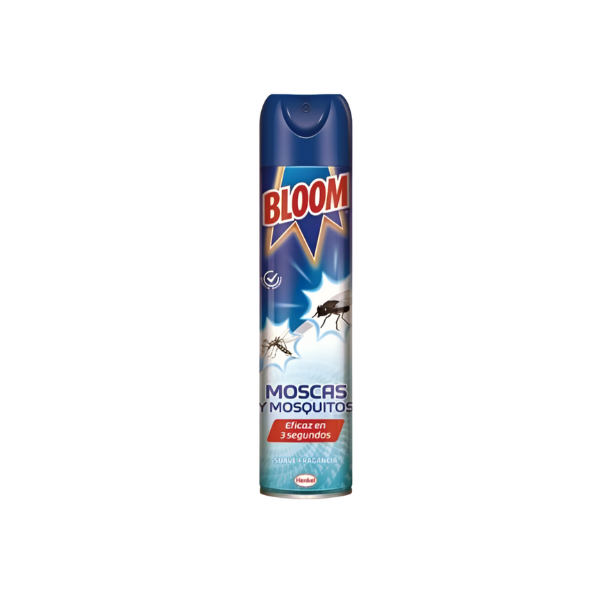 Bloom Insecticida Moscas y Mosquitos Eficaz 3 Segundos Suave Fragancia 600ml | Merkamas
