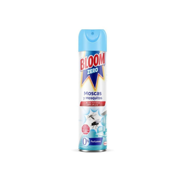 Bloom Insecticida Anti-Moscas y Mosquitos Zero Sensitive Spray 400ml | Protección Familiar Sin Olor | Merkamas