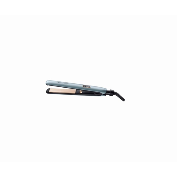 Plancha de Pelo Remington S9300 Ceramic Silk Pro 50W Caliente Negro/Azul con Cable 3m | Merkamas