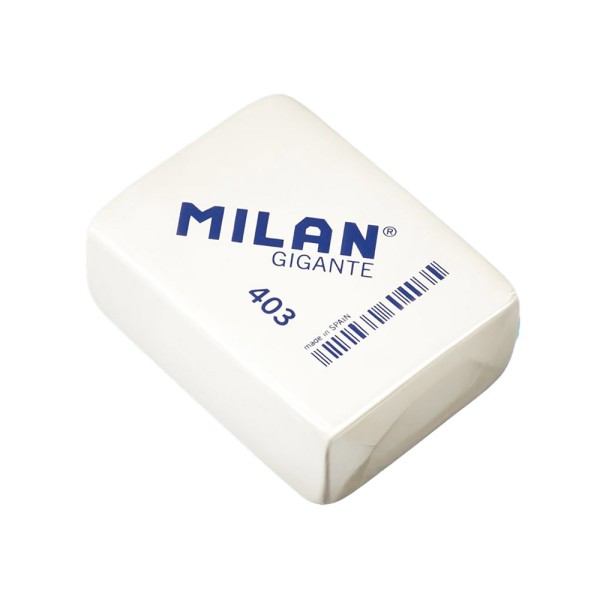 Goma de Borrar Miga de Pan Gigante MILAN 403 (Caja 3 Unidades 7x5.1cm) - Borrado Eficaz y Suave | Merkamas