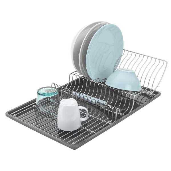 Escurreplatos Metaltex Wing-Tex Abatible 50x31x11cm | Maximiza Tu Espacio y Estilo en la Cocina | Merkamas