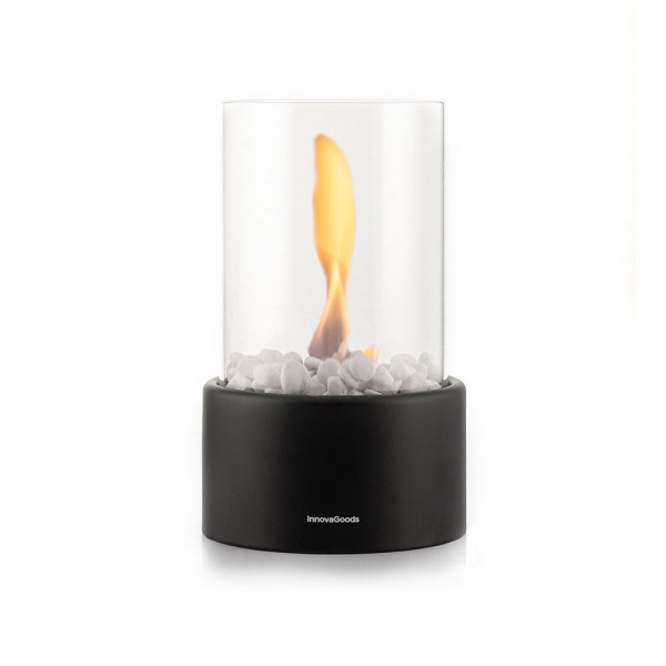 Chimenea Bioetanol Decorativa Innovagoods Ø16x26.5cm Base Hierro Sin Humo | Merkamas