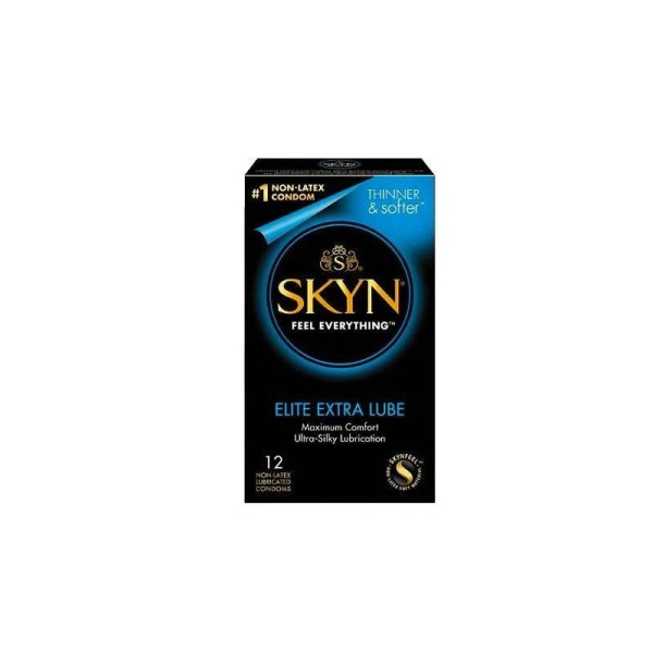 Preservativos Skyn Elite Extra Lubricado (10 Unidades) | Máxima Sensibilidad y Confort Sin Látex | Merkamas