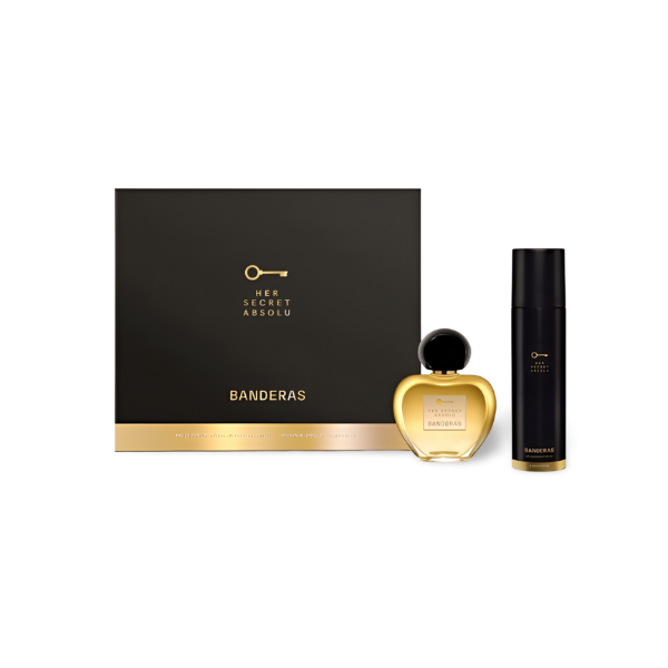 Set Perfume Antonio Banderas Her Secret Absolu 50ml + Desodorante 150ml | Fragancia Elegante y Duradera para Mujer | Merkamas