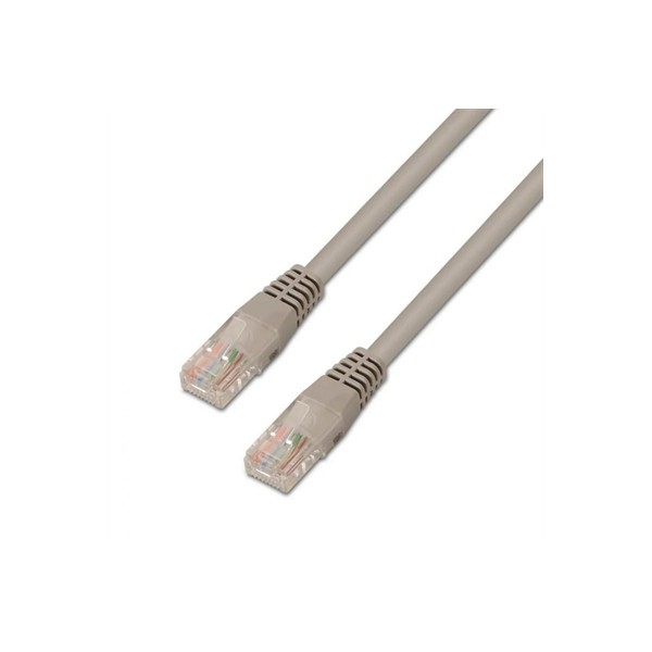 Latiguillo Red RJ45 Cat.6 UTP 1m Gris Cobre Aisens | Conexión Fiable 1000Mbps | Merkamas