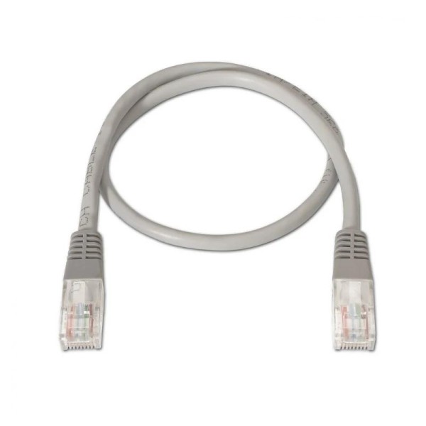 Latiguillo Red RJ45 Cat.6 UTP 1m Gris Cobre Aisens | Conexión Fiable 1000Mbps | Merkamas
