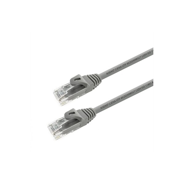 Aisens Latiguillo RJ45 Cat.6a UTP Gris 0.5m de Alta Velocidad | Merkamas