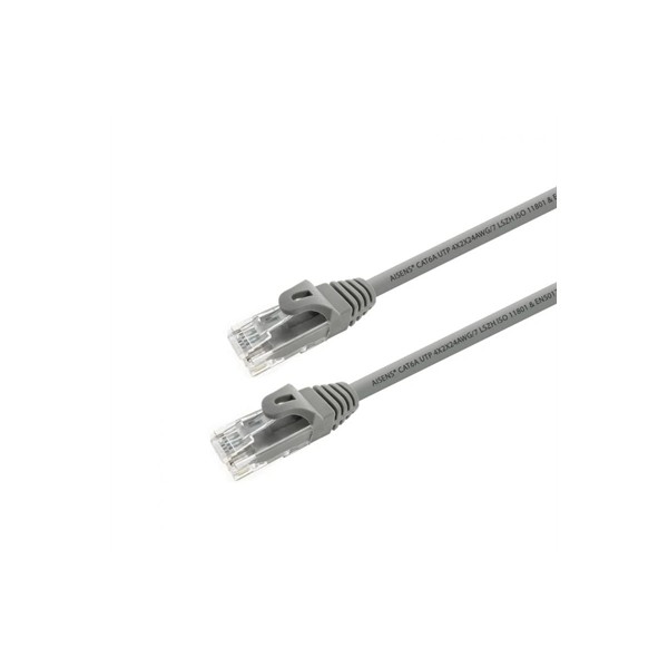 Aisens Latiguillo RJ45 CAT.6A UTP Gris 3.0m para Conexiones de Red de Alta Velocidad | Merkamas
