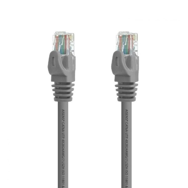 Aisens Latiguillo RJ45 CAT.6A UTP Gris 3.0m para Conexiones de Red de Alta Velocidad | Merkamas
