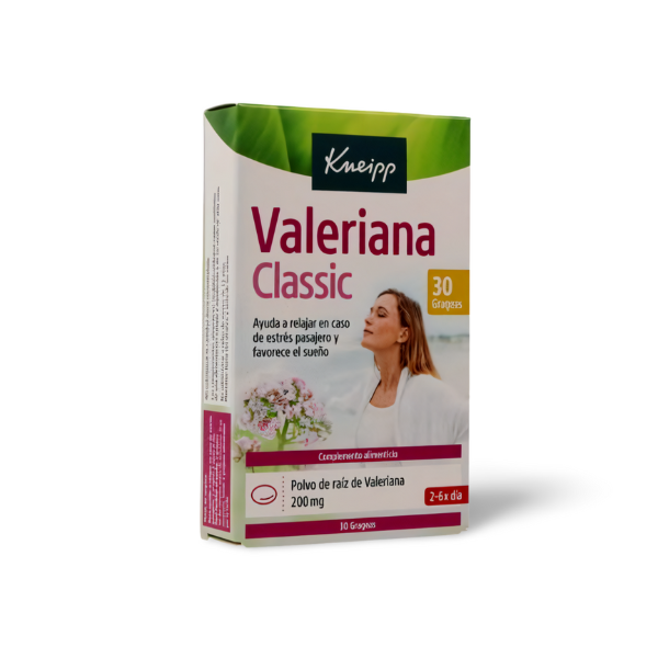 Kneipp Valeriana Classic 30 Grageas | Alivio Natural del Estrés y Mejora del Sueño | Merkamas