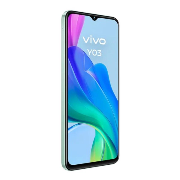 Vivo Y03 6.56" 4GB+4GB RAM Ampliada 128GB Gem Green | Móvil Económico Fiable España | Merkamas